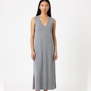 rag & bone | Phoenix Heather Gray Sleeveless Midi Dress